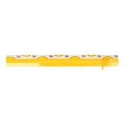 Optilon - Optilon fijne kunststof rits geel 40 cm. 0645