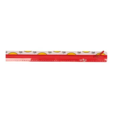 30 cm ritsen - Optilon fijne kunststof rits rood 30 cm. 0722