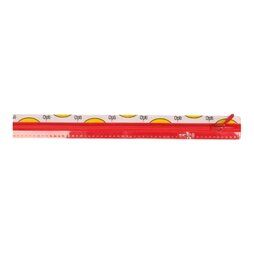 Niet deelbare ritsen (fijn) - Optilon fijne kunststof rits rood 15 cm. 0722