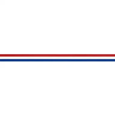 Bedrukt band - Vlaggenband rood/wit/blauw 10mm 6511-10