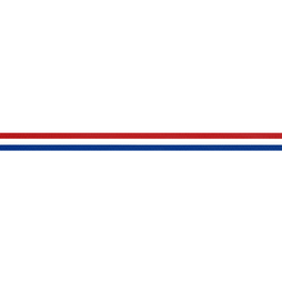 Koningsdag stoffen - Vlaggenband rood/wit/blauw 10mm 6511-10
