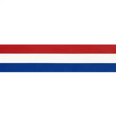 Zierband - Zierband rot/weiss/blau 38 mm