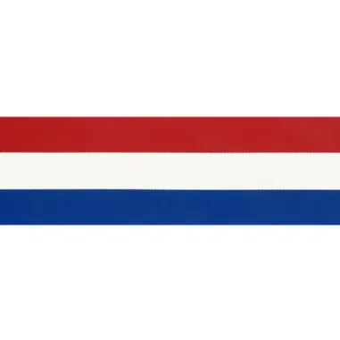 Band - Vlaggenband rood/wit/blauw 50mm 6511-50