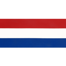 Koningsdag stoffen - Vlaggenband rood/wit/blauw 70mm 6511-70