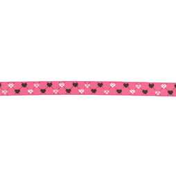 9 mm Band - Ripslint hartje 9 mm fuchsia (22384)