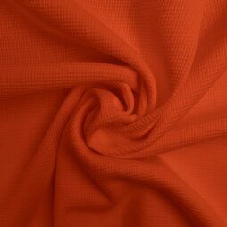 Aankleedkussen stoffen - Katoen stof - Tricot fijne wafel - oranje - 0898-445