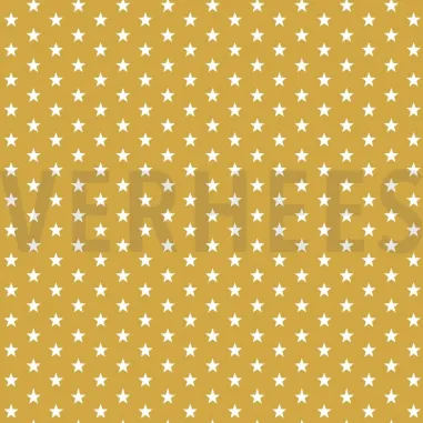 Sternmotiv - ByPoppy21 4955-026 Baumwolle little stars oker