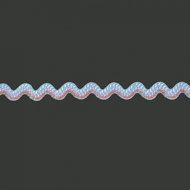 Zickzackband* - Zigzag band blauw/roze/oranje 97489-259 OP=OP