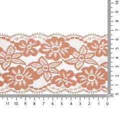 Kant band* - Rekbaar kant 6.5 cm zalm (2149-704)