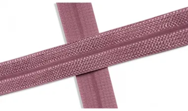 Biasband* - XBT14-513 Biasband Elastisch Glans Oudroze