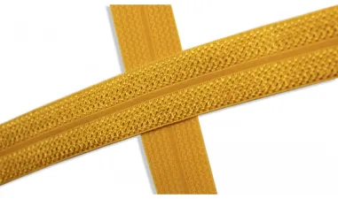 Schrägband - XBT14-586 Biasband Elastisch Glans Maïsgeel