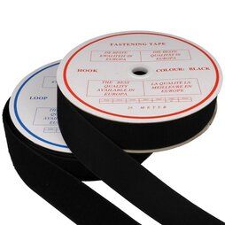 Band - Klittenband Naaibaar 5 cm breed Zwart