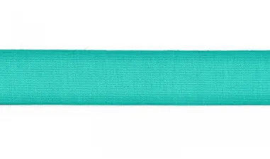 Aqua blauw - Tricot biasband 20 mm - aqua - XBT29-230-020