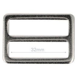 Knopen - Gesp metaal 32mm nikkel (6783-32)