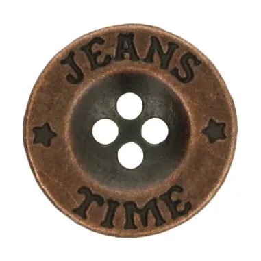 Knopen - Knoop Jeans Time 17.5 mm - oud koper - 5542-28-AKU