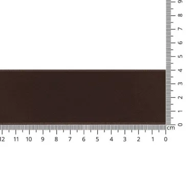 38 mm band - Satijnlint Mat donkerbruin 40 mm col 667