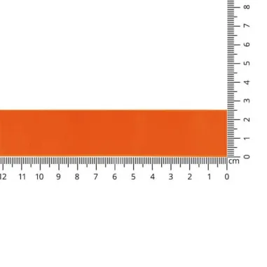 Effen uni kleur band - Satijnlint Mat Oranje 25 mm col. 39