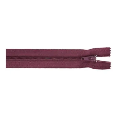 Fijne ritsen - Broek/rok rits 40 cm Donkerrood 863