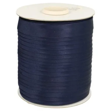 Schrägband - Schrägband Satin dunkelblau 72