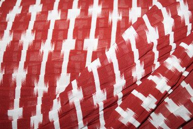Laagjes kleding stoffen - Voile stof - kreuk - brique - 15210-057