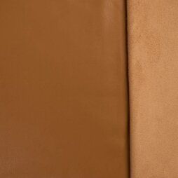 100% polyurethaan stoffen - Kunstleer stof - Super soft vegan leather - camel - 0884-098