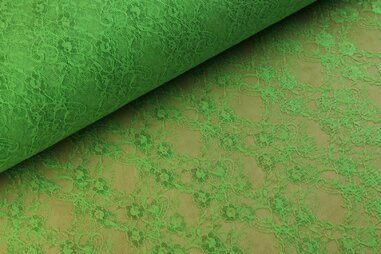 Laagjes kleding stoffen - Kant stof - groen - 4800-014