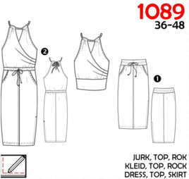 Naaipatronen - It's a fits 1089: jurk, top, rok