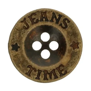 Knopen* - Knoop Jeans Time 12.5 mm - oud goud - 5542-20-AGO