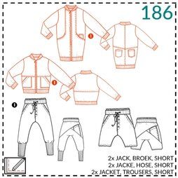 Abacadabra - Abacadabra patroon 186: jack, broek, short