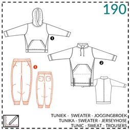 Nähmuster - Abacadabra Muster 190: Tunik, Sweater, Jogginghose