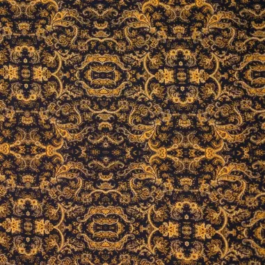 Laagjes kleding stoffen - Polyester stof - Bubble chiffon bandana paisley - geel - 18181-570