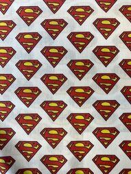 115gr/M² - Katoen stof - DC logo - superman - 5717-601