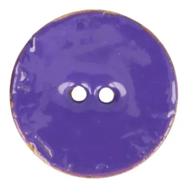 Knöpfe - Emaillierter Kokosknopf violett 5599-54 (183)
