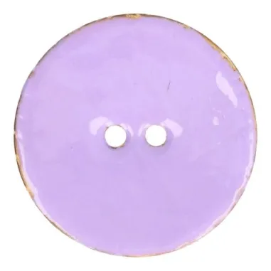 Runde Knöpfe - Emaillierter Kokosknopf lila 5599-54 (187)