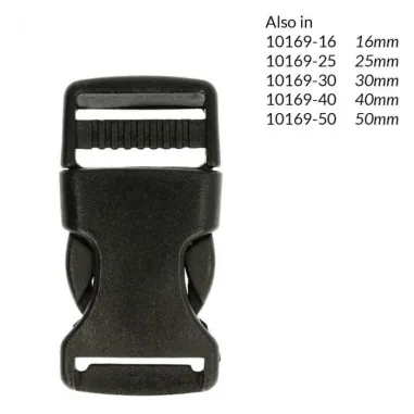 Knopen - Turbo-Sluiting Zwart 20 mm 10169-20