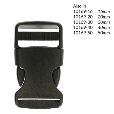 Knopen - Turbo-Sluiting Zwart 25 mm 10169-25