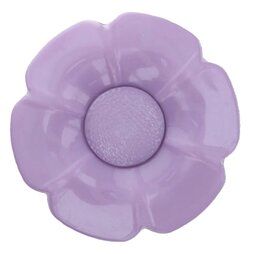 Kindermotiv - Knopf Blume verwechselbares Herz lila (2.5 cm 5602/40)