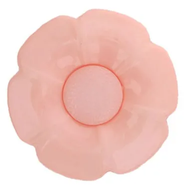 Standaard knopen - Bloemetjesknoop - 25mm - Verwisselbaar Hart - Lichtroze - 5602-40-749