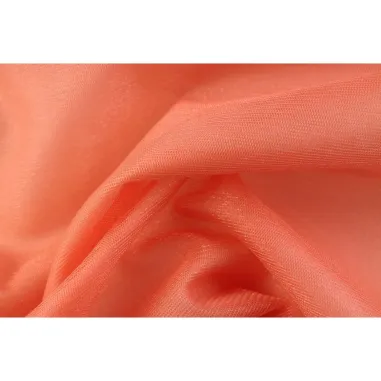 Goedkope tule stoffen - Tule stof - Sparkling Tule - zalm - 4600-004