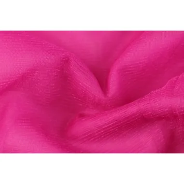 Doorschijnende stoffen - Tule stof - Sparkling Tule - fuchsia - 4600-027