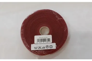 Ausverkauf - ACTIE Keperband 50 meter per rol Donkerrood 10mm 0101-012