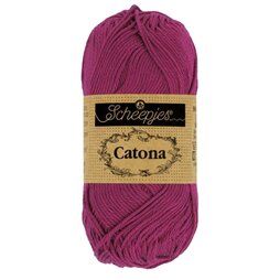 Haak- en breigaren - Catona 128 Tyrian Purple 50GR