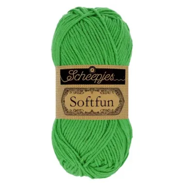 Brei- en haakgarens SOFTFUN 60% katoen / 40% Acryl - Softfun 2605 Emerald