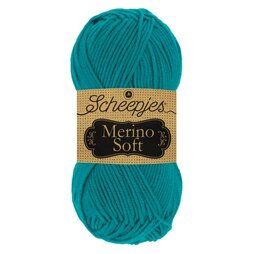 Brei- en haakgarens MERINO SOFT 50% SUPERWASH MERINOWOL/25% MICROVEZEL en 50% ACRYL - Merino Soft 617 Cézanne 50GR