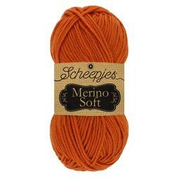 Brei- en haakgarens MERINO SOFT 50% SUPERWASH MERINOWOL/25% MICROVEZEL en 50% ACRYL - Merino Soft 619 Gauguin 50GR