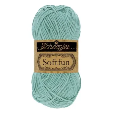 Brei- en haakgarens SOFTFUN 60% katoen / 40% Acryl - Softfun 2625 Sea Mist