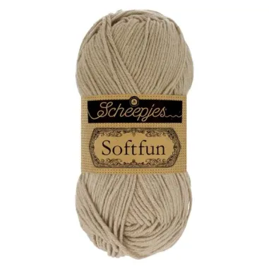 Brei- en haakgarens SOFTFUN 60% katoen / 40% Acryl - Softfun 2533 Wheat
