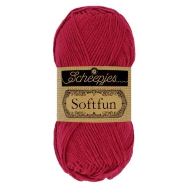 Brei- en haakgarens SOFTFUN 60% katoen / 40% Acryl - Softfun 2617 Jam