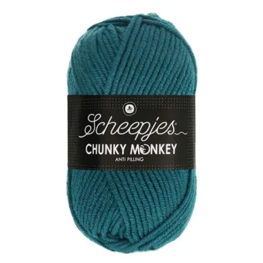 Bollen wol - Chunky Monkey 100 gram - 1708 petrol 