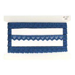 Polyester band - Sierband met lint donkerblauw (2127-210)